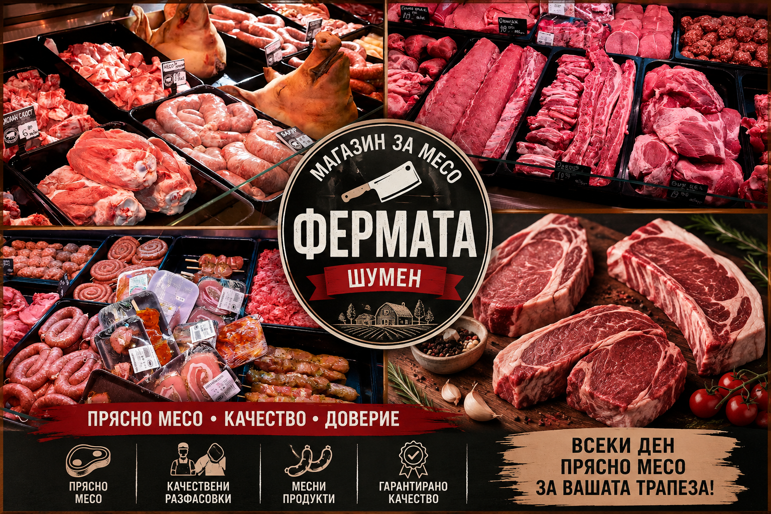Магазин за месо ФЕРМАТА ШУМЕН- качествено месо  29250