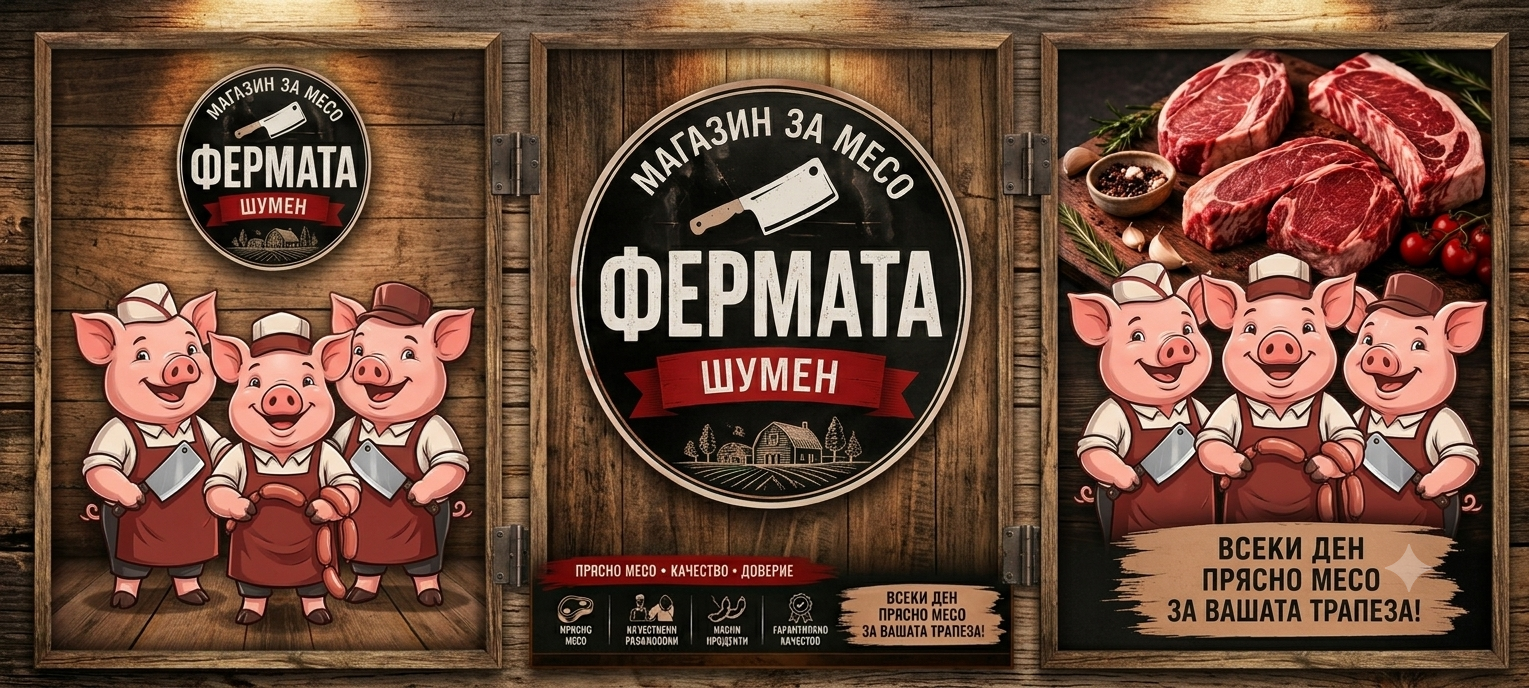Магазин за месо ФЕРМАТА ШУМЕН- качествено месо 